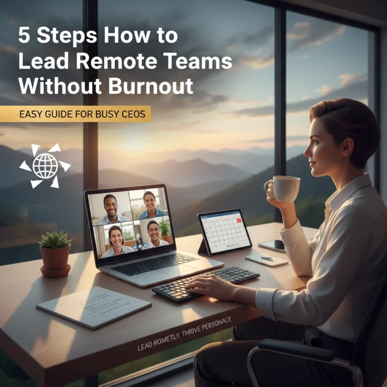 5 Steps How to Lead Remote Teams Without Burnout (Easy Guide for Busy CEOs)
